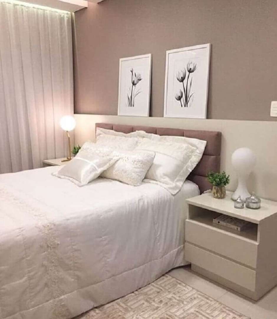 quarto de casal moderno simples