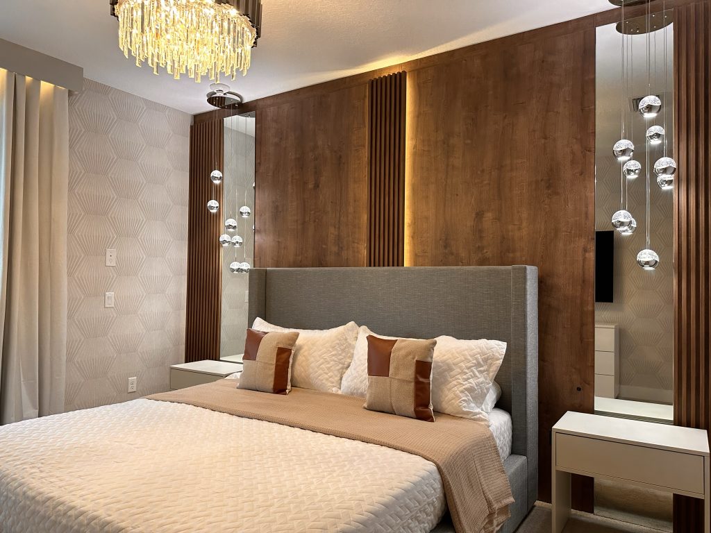 quarto de casal minimalista