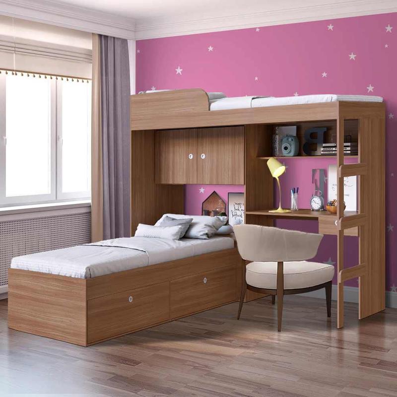 Quarto de solteiro planejado infantil
