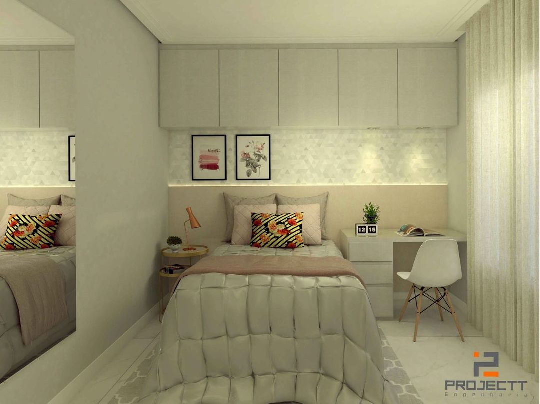 Quarto de solteiro planejado sob medida