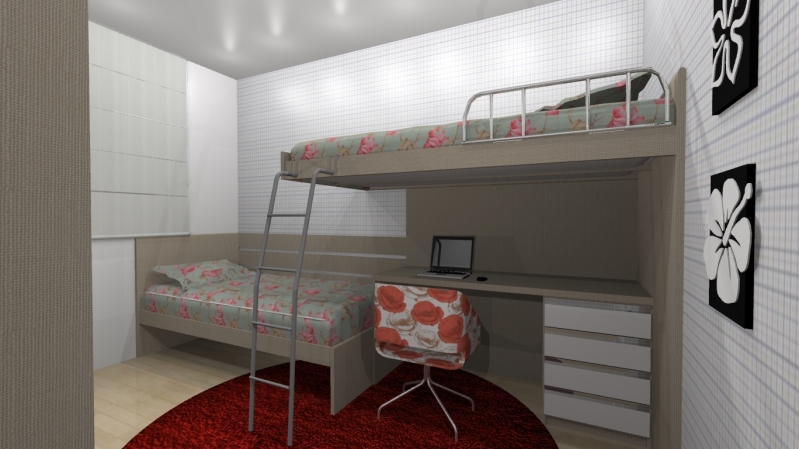 Orçamento quarto de solteiro planejado