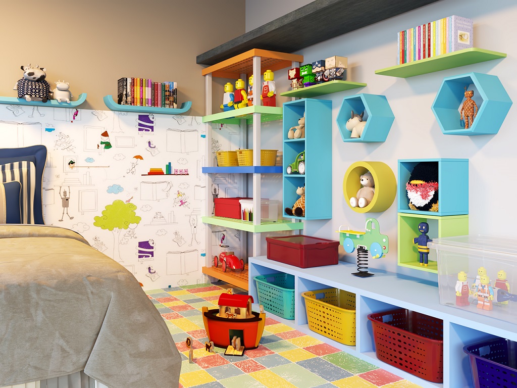 papel de parede quarto infantil masculino