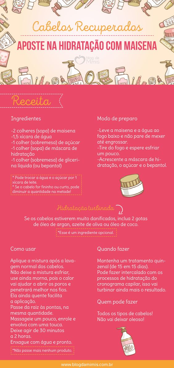 receitas para cabelo