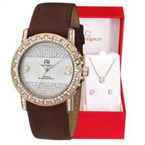 relógio marrom feminino