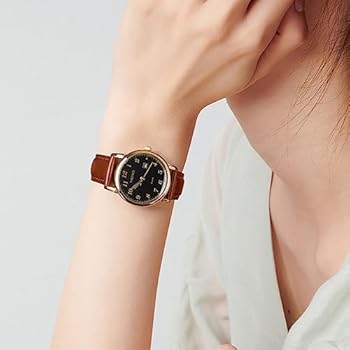 relógio marrom feminino