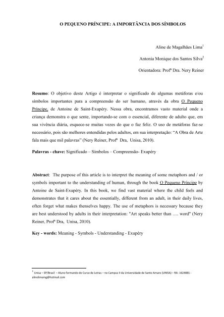 da Raposa e da Serpente em O Pequeno Príncipe