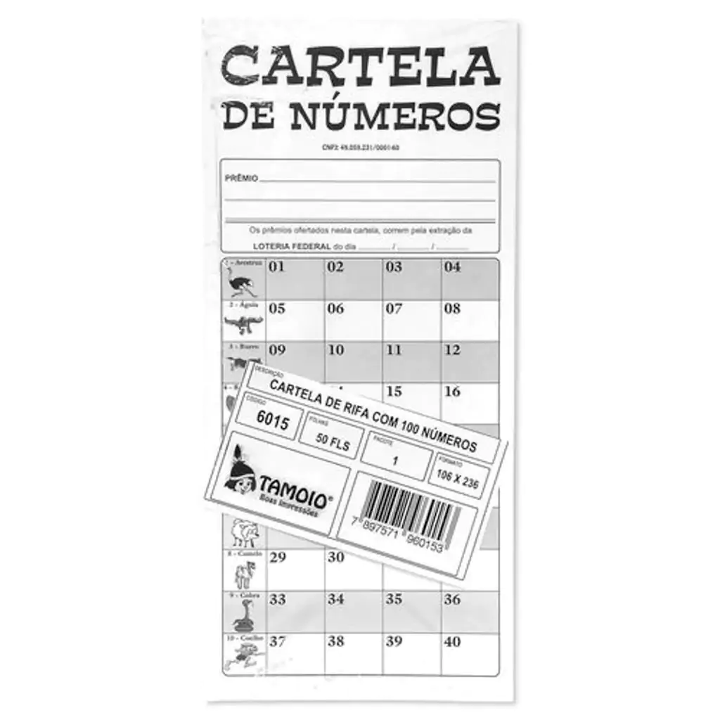 tabela de rifa 1 a 100