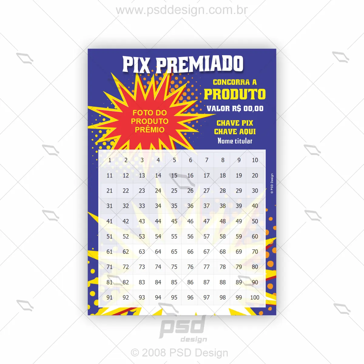 prêmio para rifa
