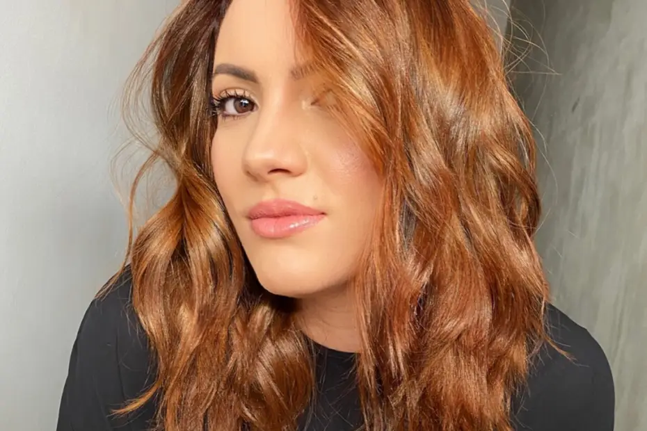 Ruivo iluminado strawberry blonde
