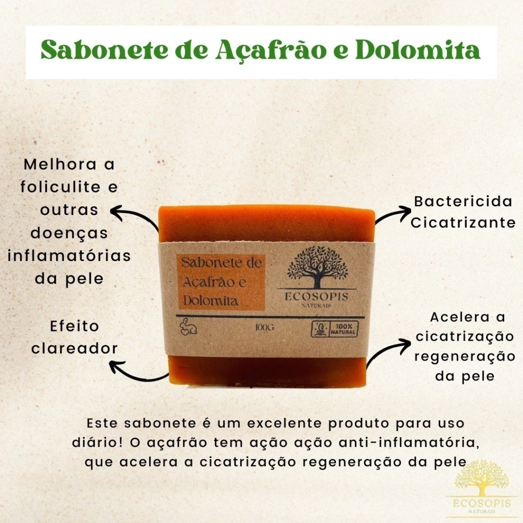 Sabonete de Açafrão: O Segredo Natural para Clarear Manchas e Combater a Acne