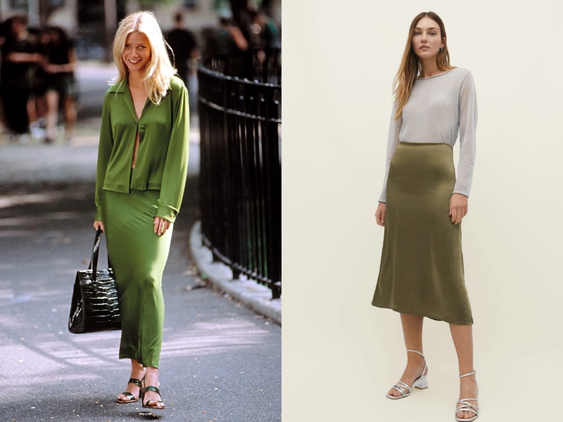 styling tips satin skirt