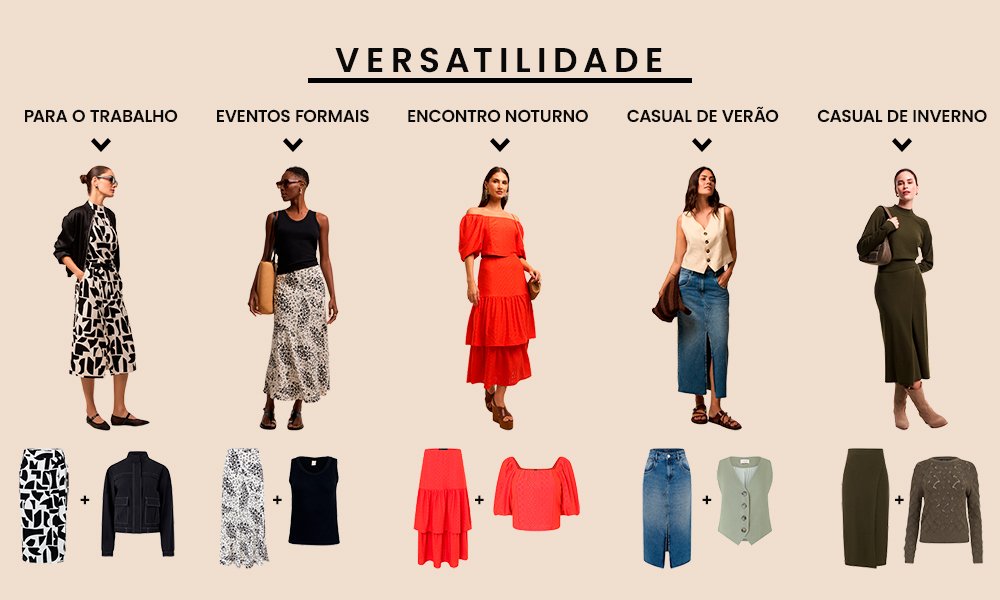 saia midi preta festa