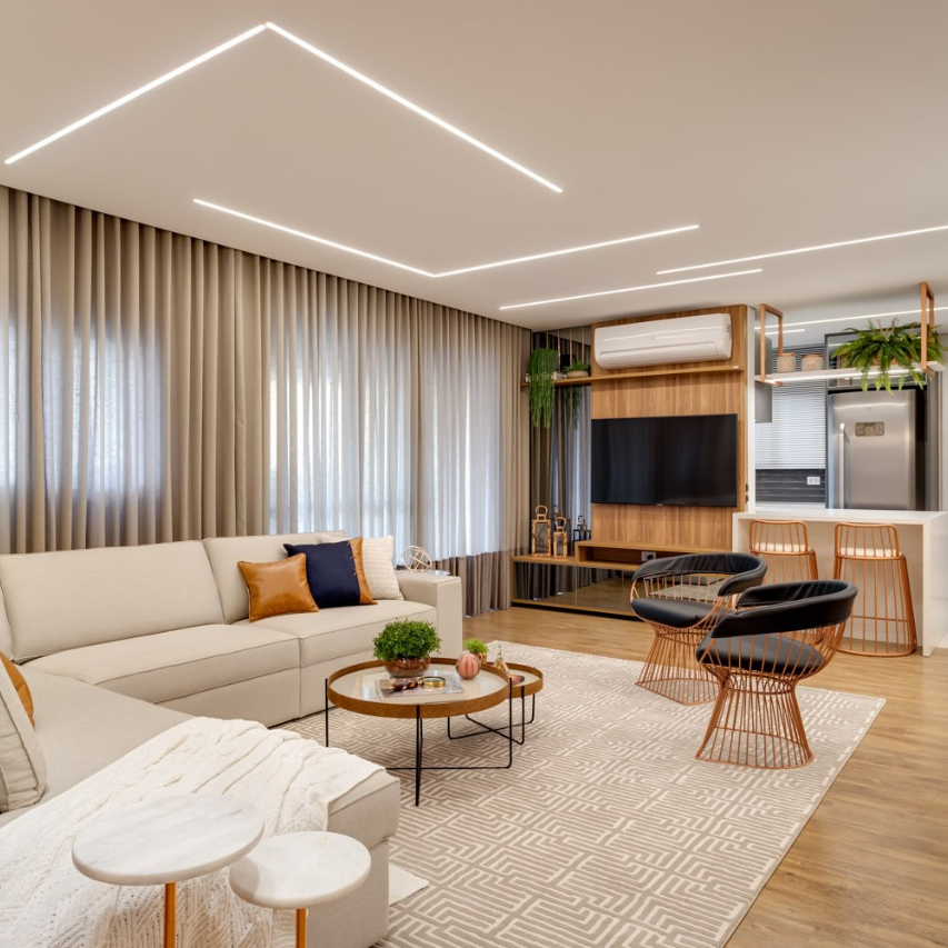 sala de estar com luxo