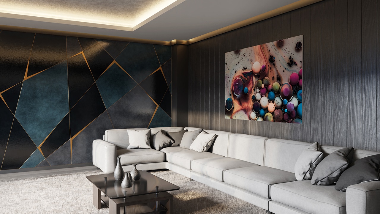 sala chique e moderna