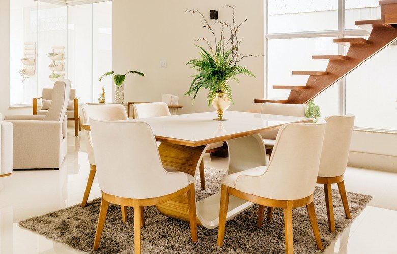 decoração sala de jantar moderna