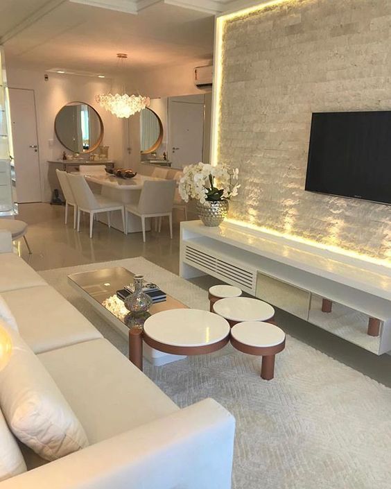 decoração sala de estar ampla