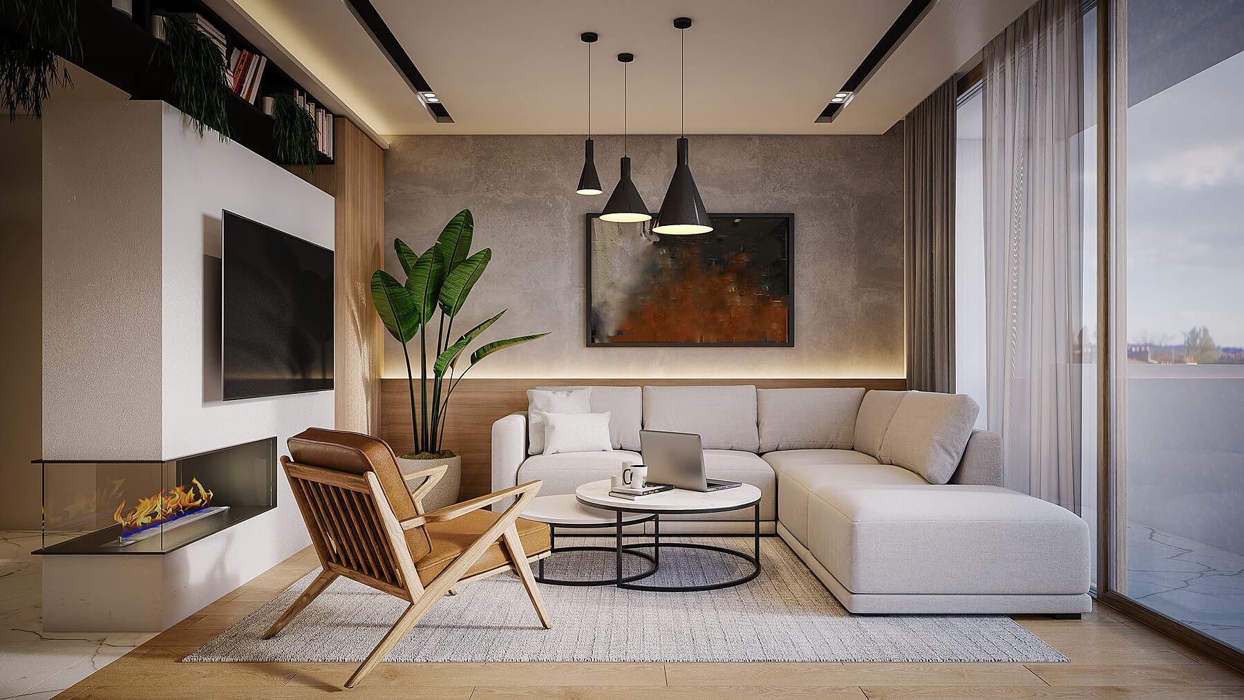 como decorar sala grande