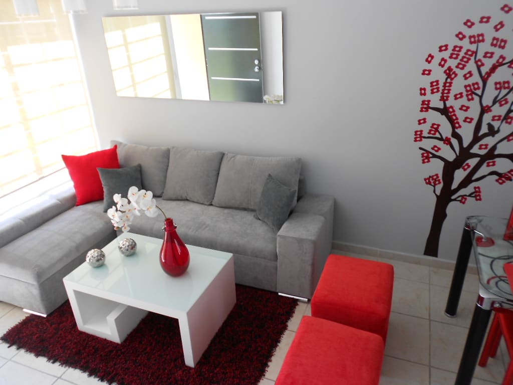 sala com cara de rica barata