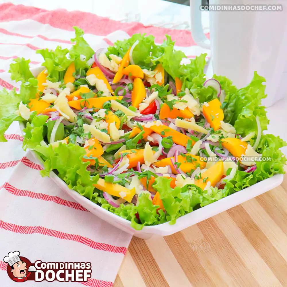 Saladas decoradas para restaurante