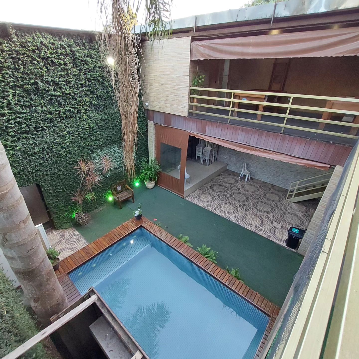 Alugar salão com piscina