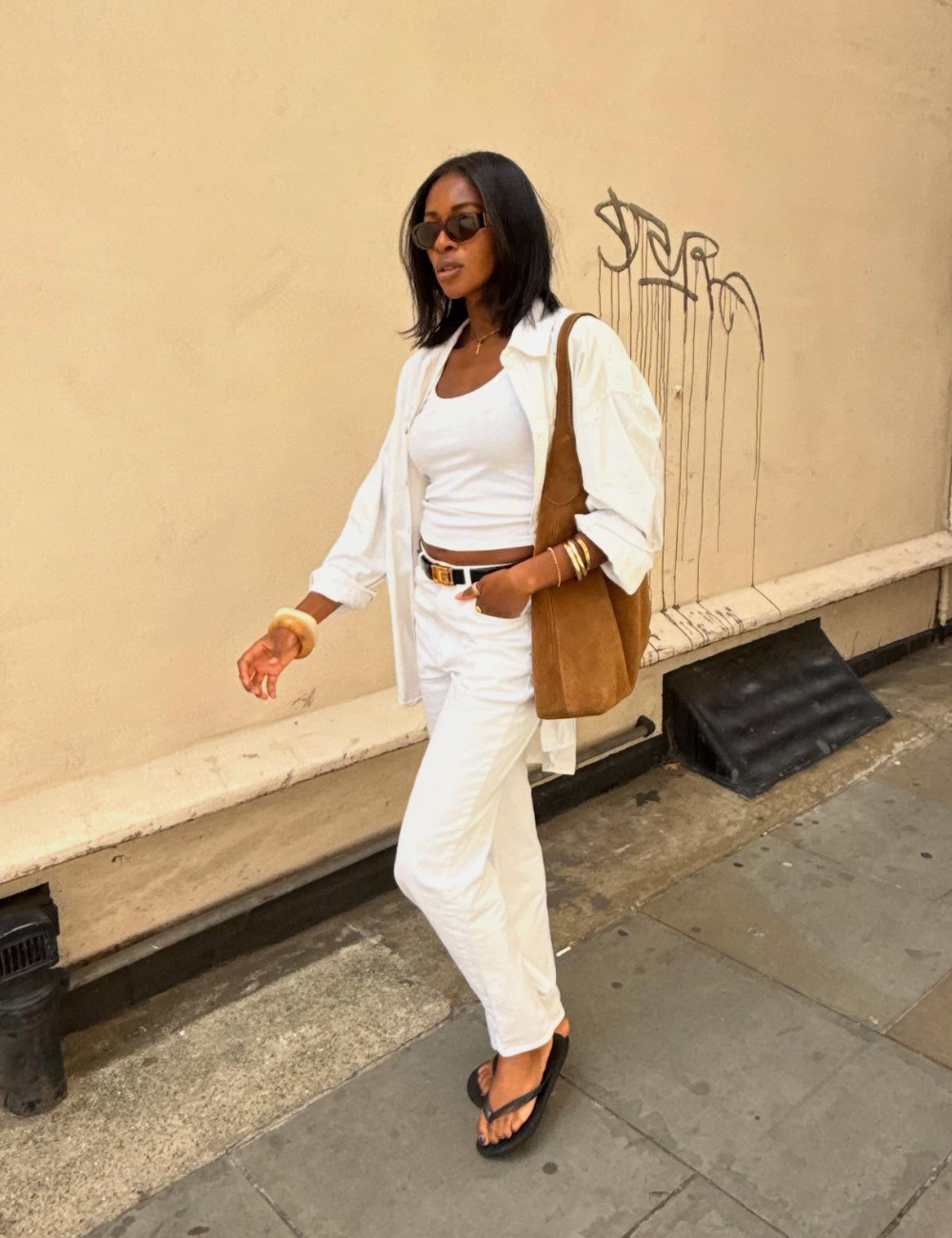 sandália preta Vizzano salto bloco looks