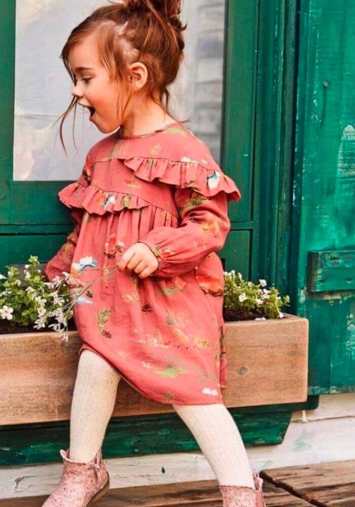 como usar tênis com vestido infantil