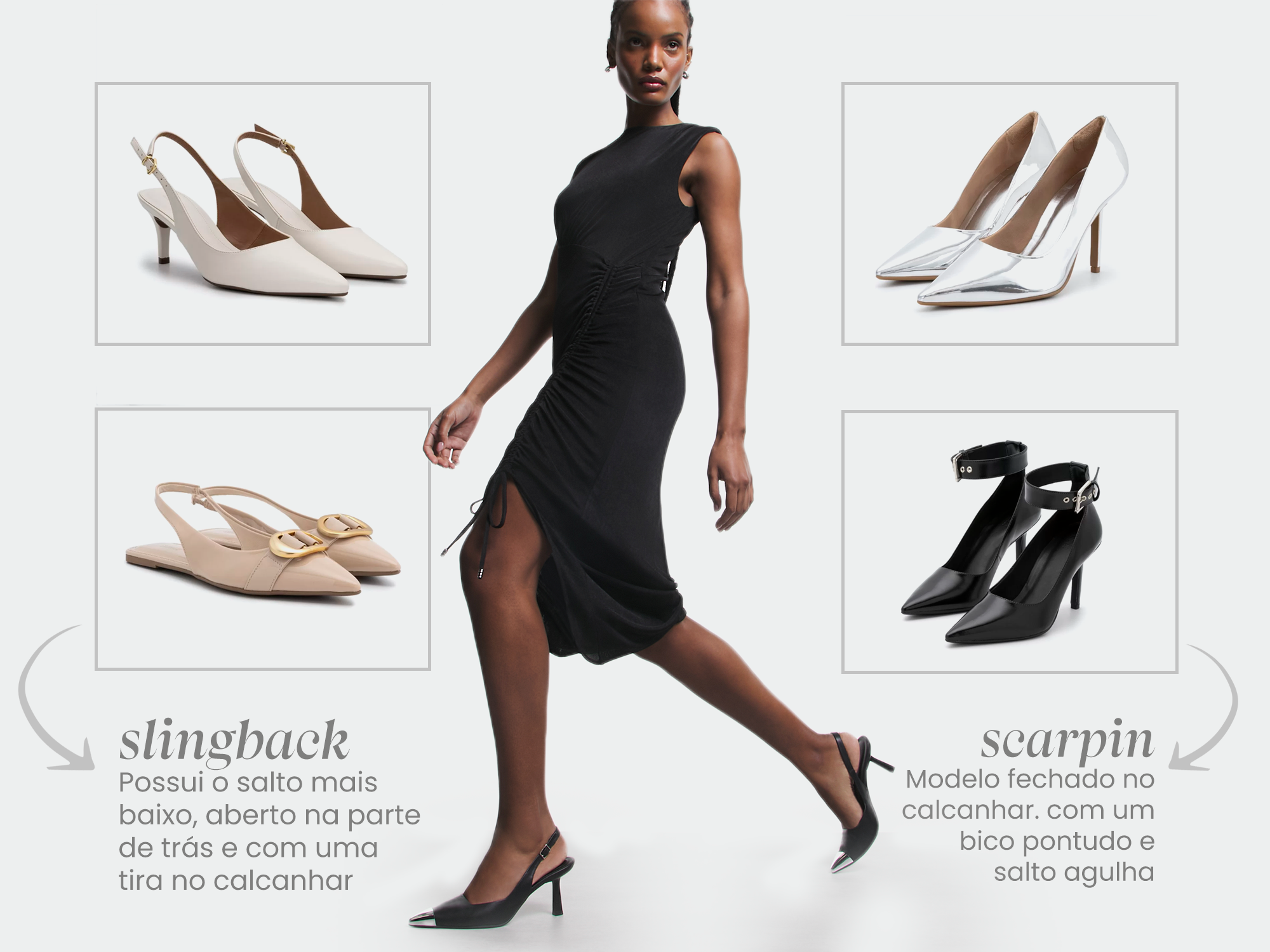 looks com sapato baixo elegante