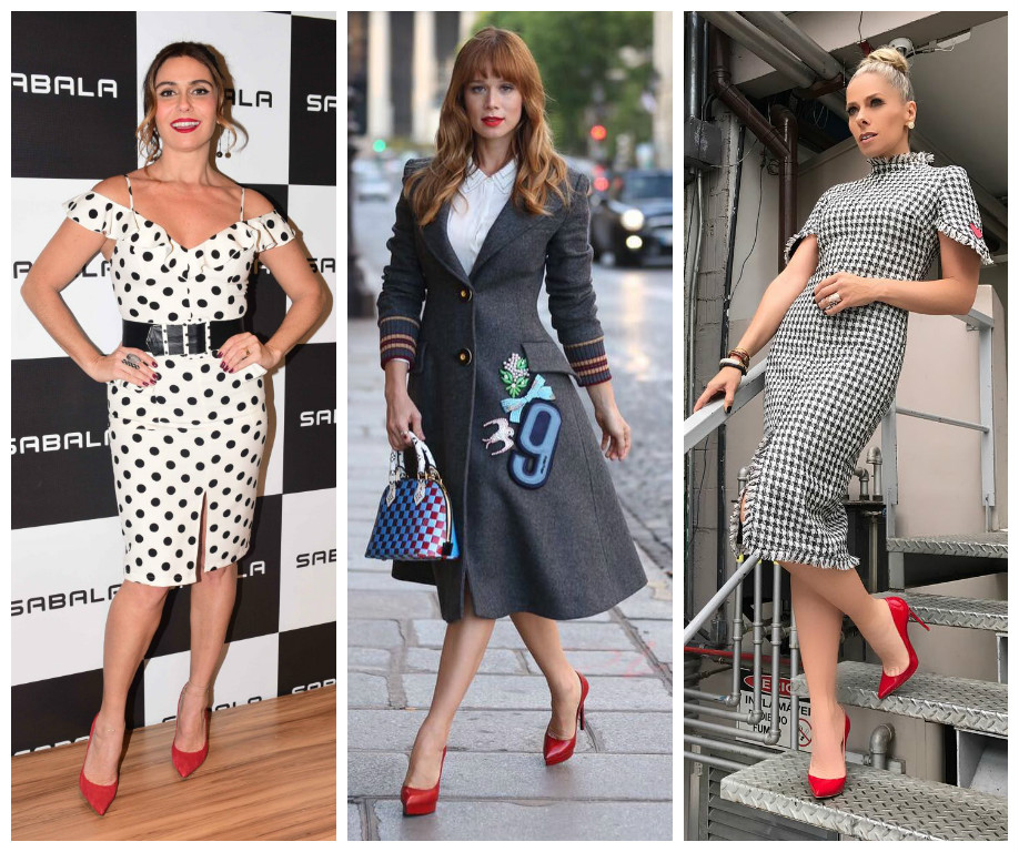 sapatilha vermelha looks