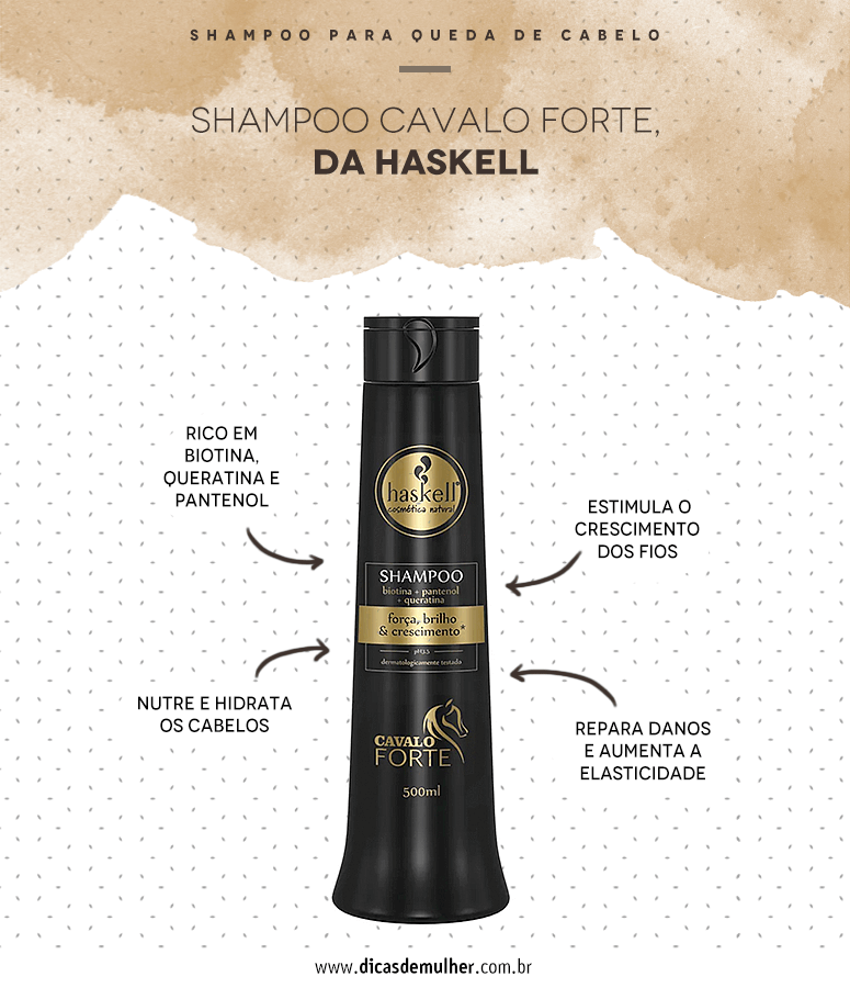 shampoos para queda de cabelo
