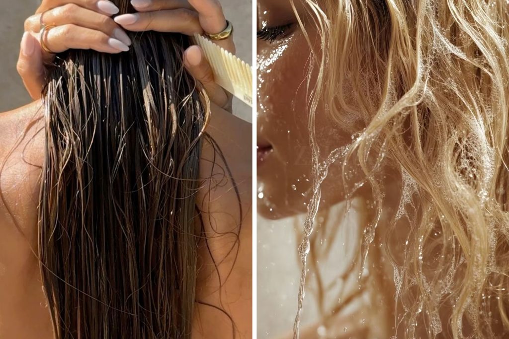 shampoozada em cabelo preto