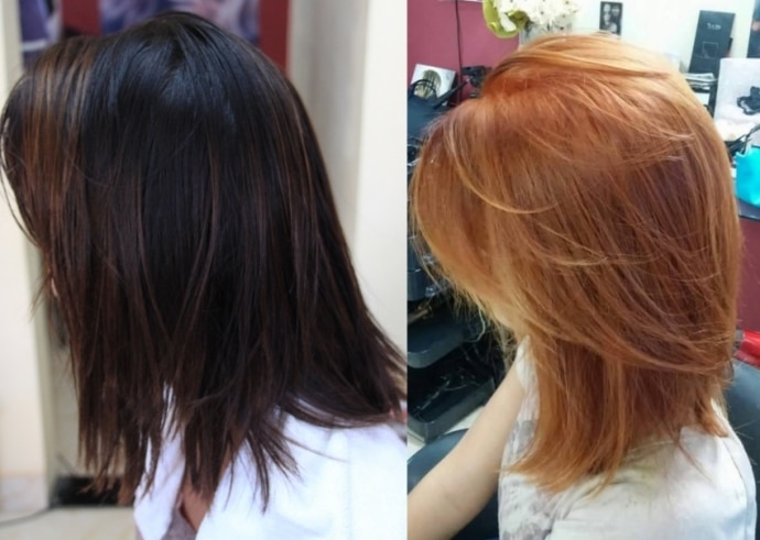 shampoozada em cabelo preto