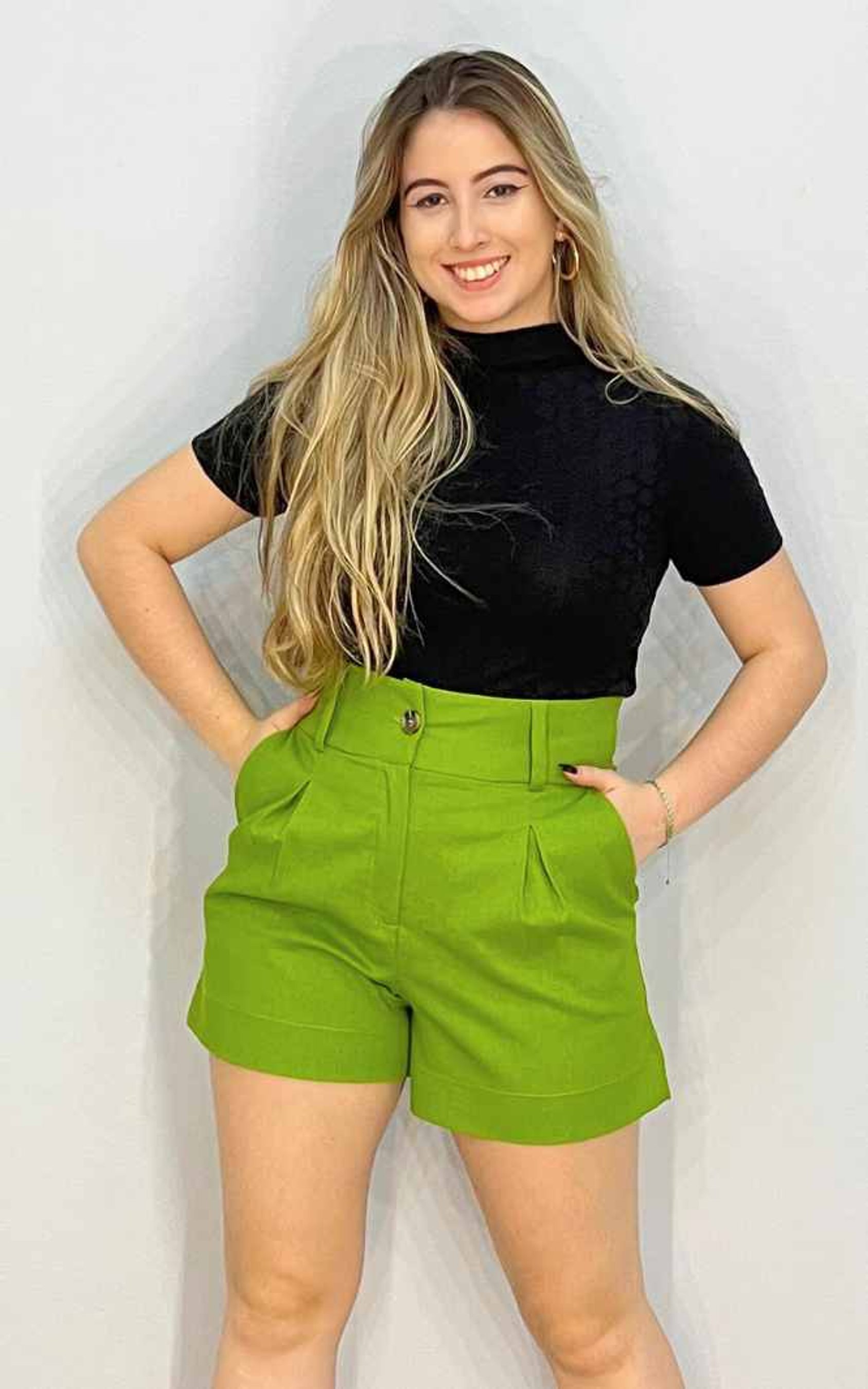 como usar short de linho