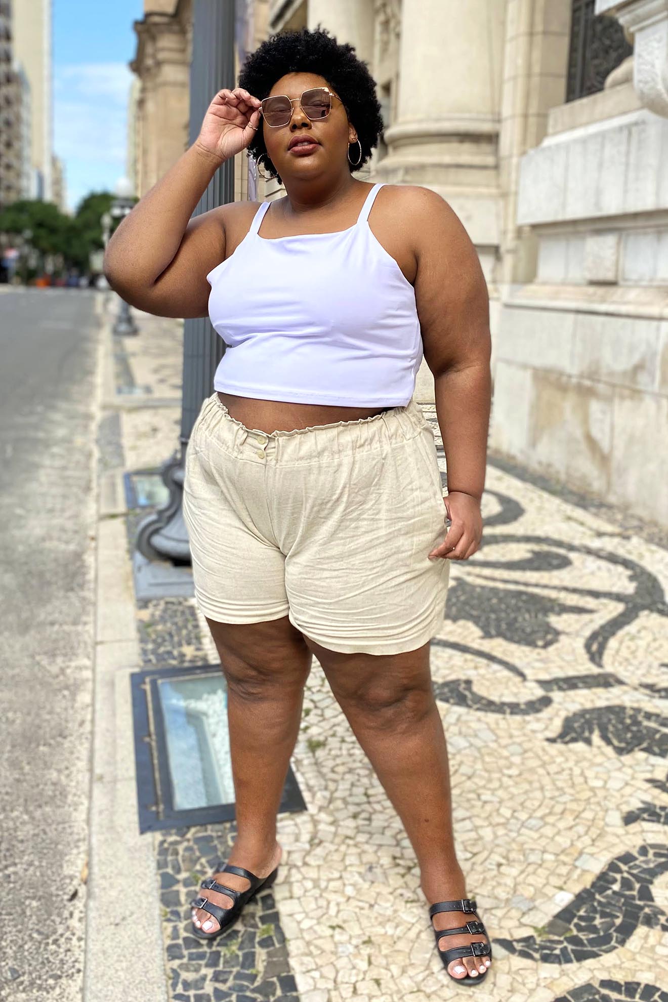 dicas de como usar short plus size
