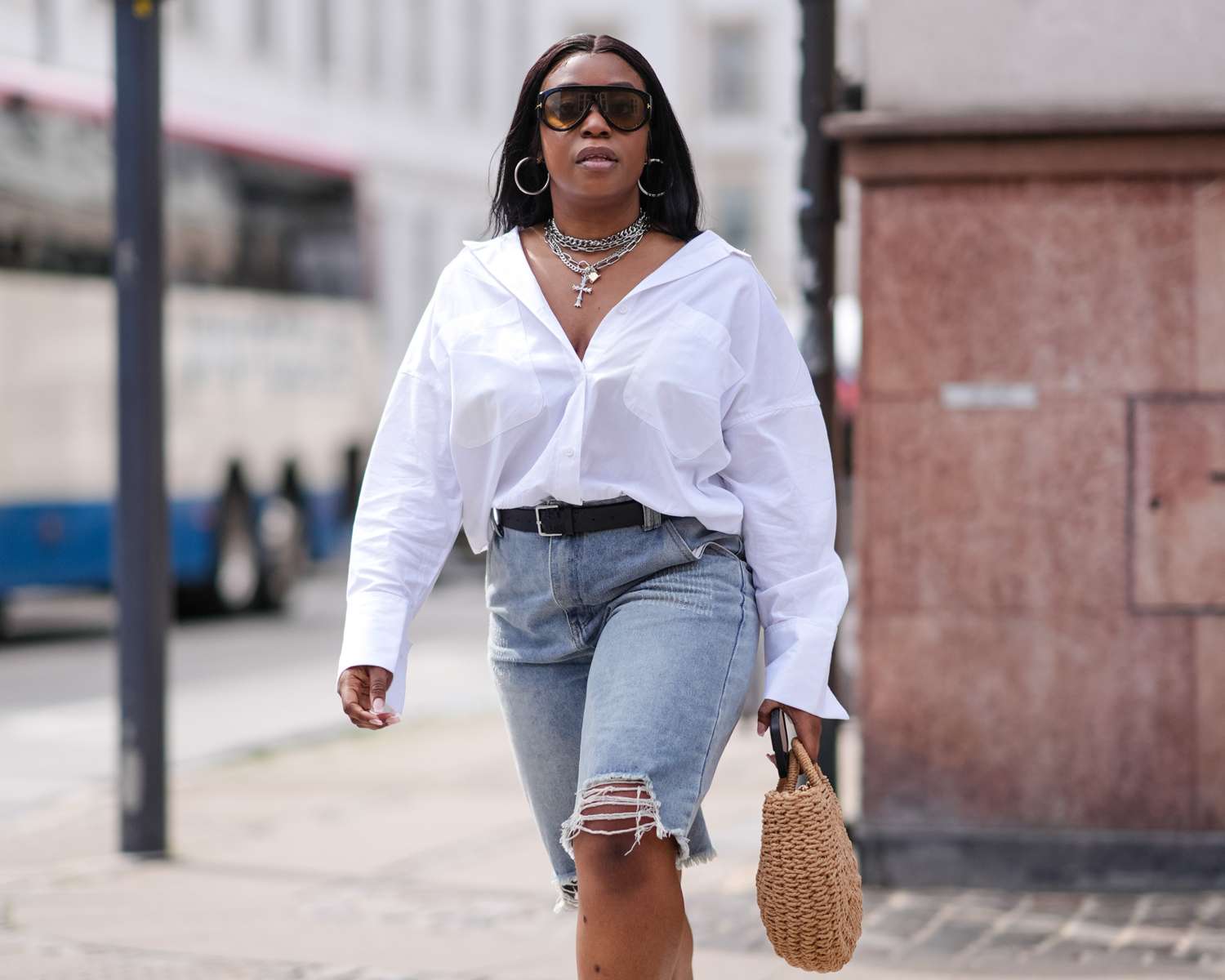 tendências shorts plus size
