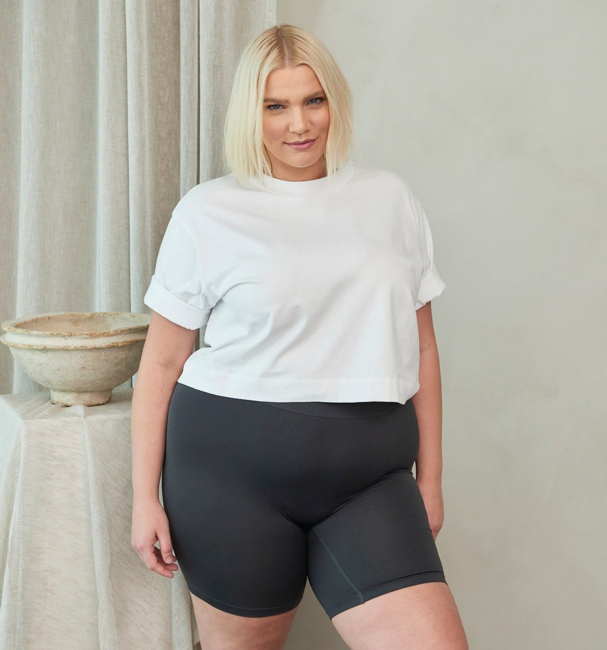 shorts plus size para gordinhas