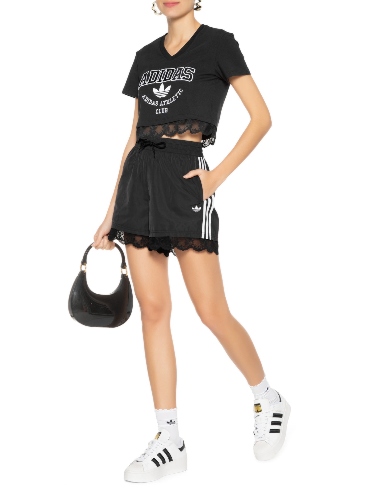 como usar shorts adidas feminino