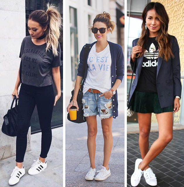looks com shorts adidas