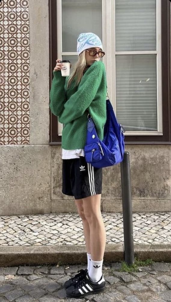 shorts adidas com blazer