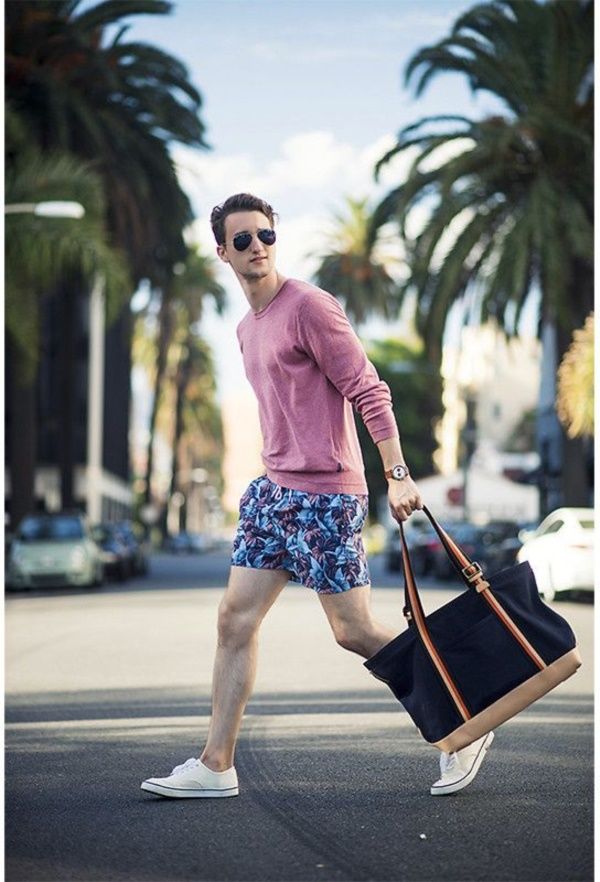shorts de praia para viagem