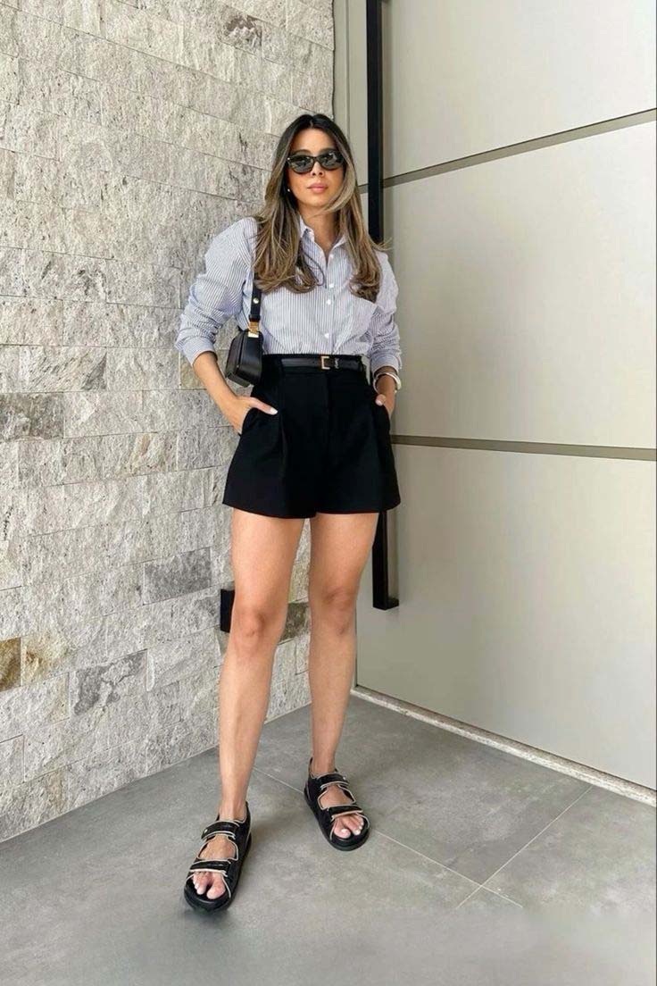 shorts pretos estilosos