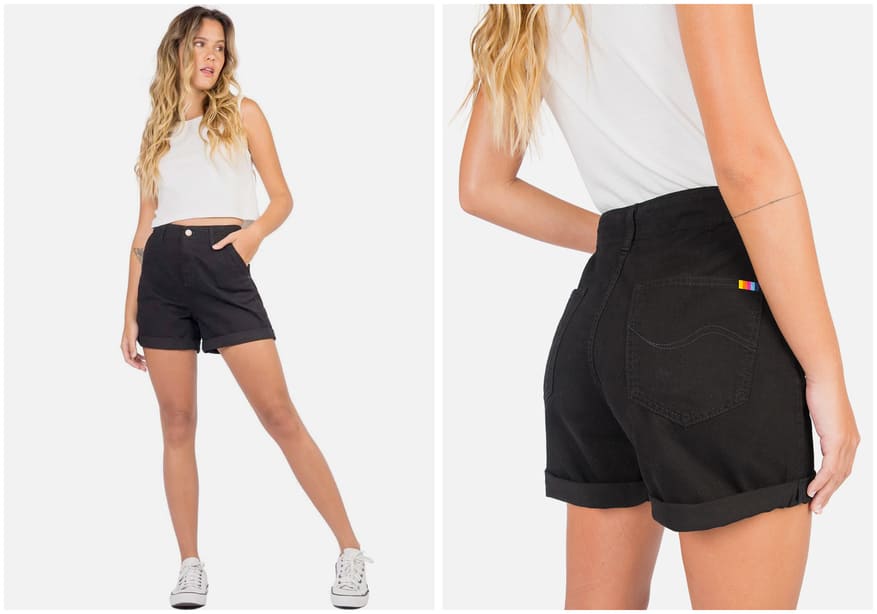 tendências de shorts pretos
