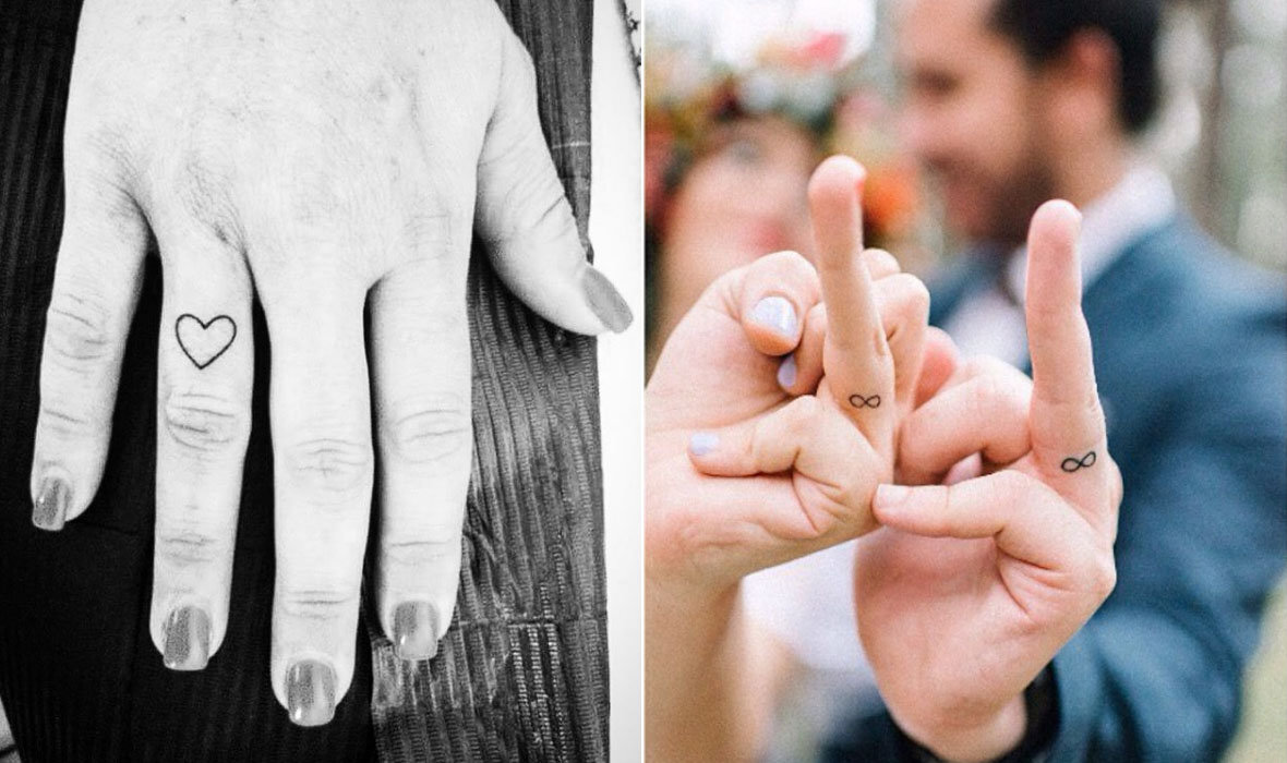 tatuagem coracao dedo anelar vs alianca tradicional