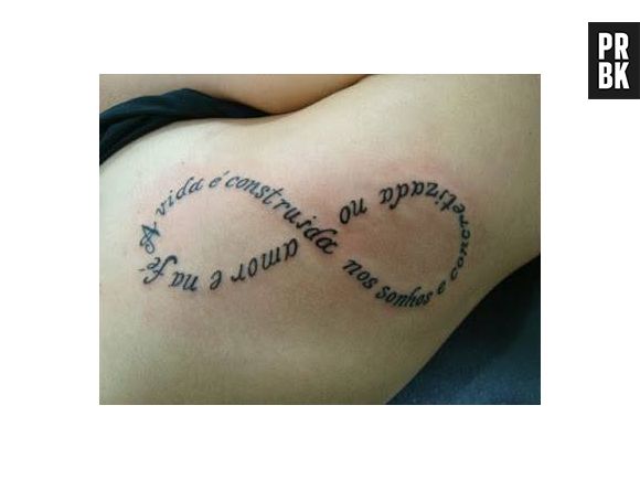 ideias de tatuagem símbolo infinito com nomes