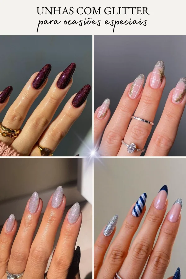 unha de gel decorada com francesinha delicada