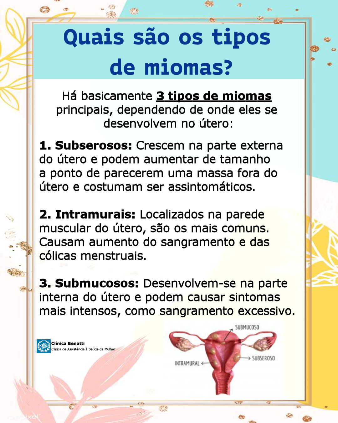 como viver bem com mioma uterino e sangramento