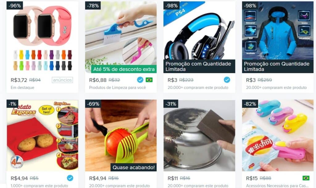 Wish vs. Shopee e AliExpress: Uma Análise Comparativa de Preços e Prazos