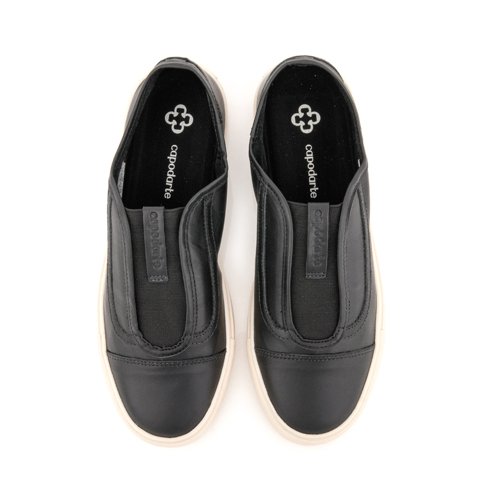 slip on preto feminino casual