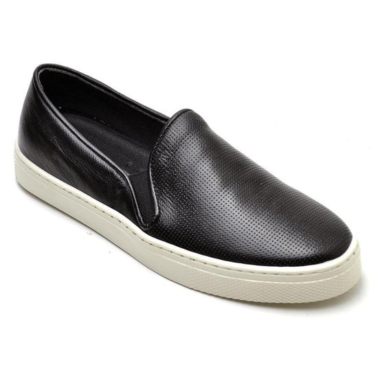 sapatilha slip on preto feminino