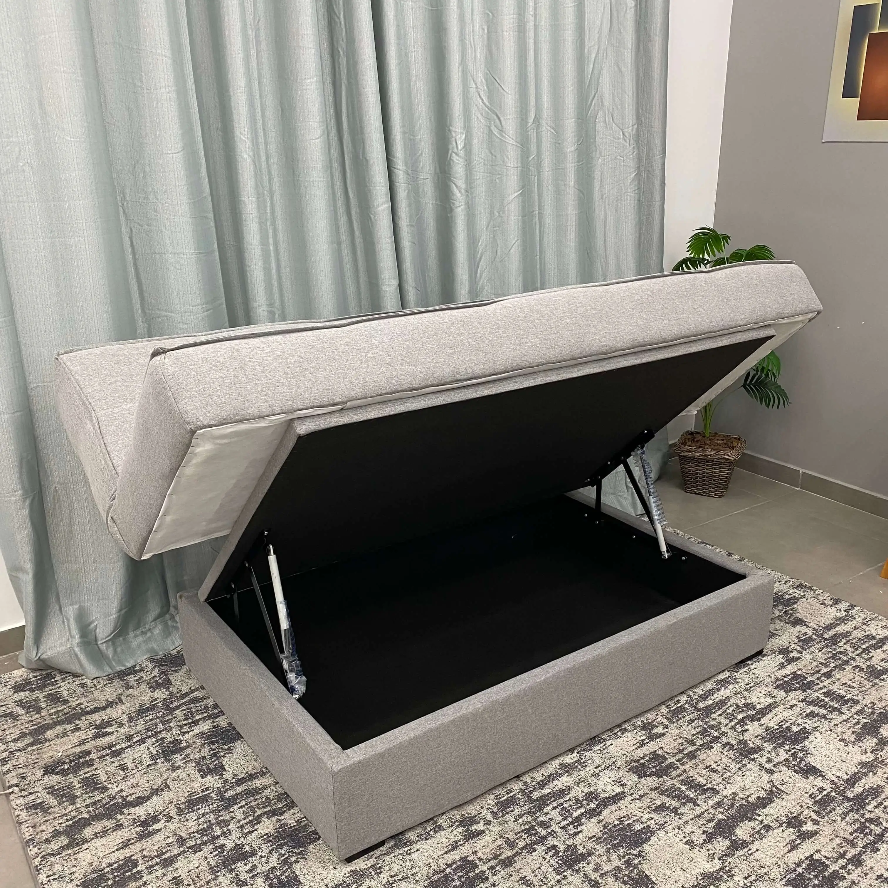 sofá com baú para sala