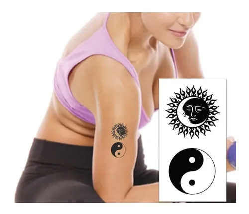 tatuagem sol e lua